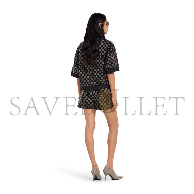 GUCCI WOOL TWEED LAMÉ TOP 846682